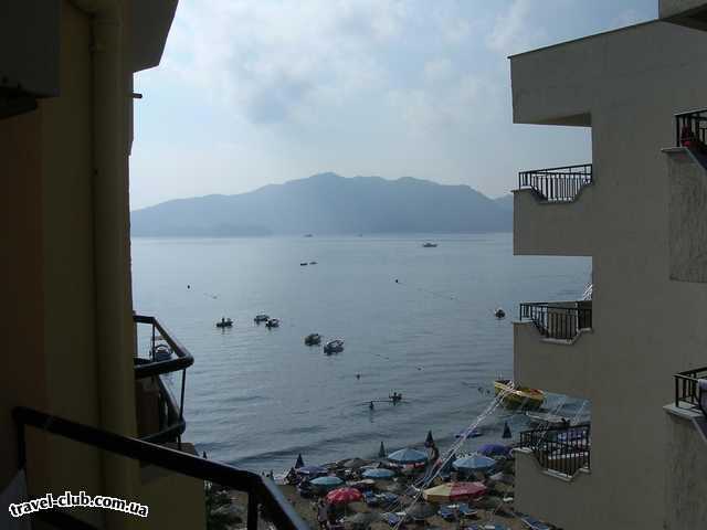  Турция  Мармарис  Green Beach 3*  Вид с балкона на море