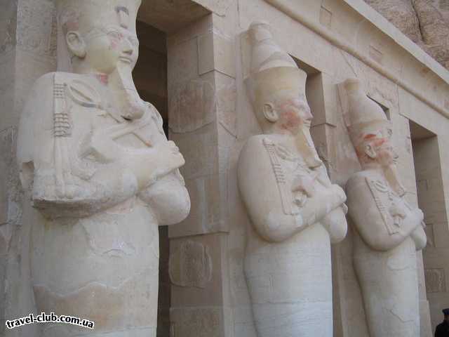  Египет  Достопримечательности  Долина царей (Луксор)  Изображение самой царицы Хатшепсут,  баба а с бородой, 