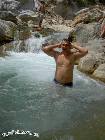  Турция  Кемер  Kemer resort hotel 5*  Купание в горной речке-12 градусов вода-одно удовольств
