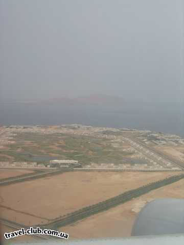  Египет  Шарм Эль Шейх  Dreams beach 5*  Вид с самолета..идем на посадку