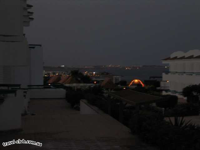  Египет  Шарм Эль Шейх  Dreams beach 5*  Вид из номера на ночной отель и море