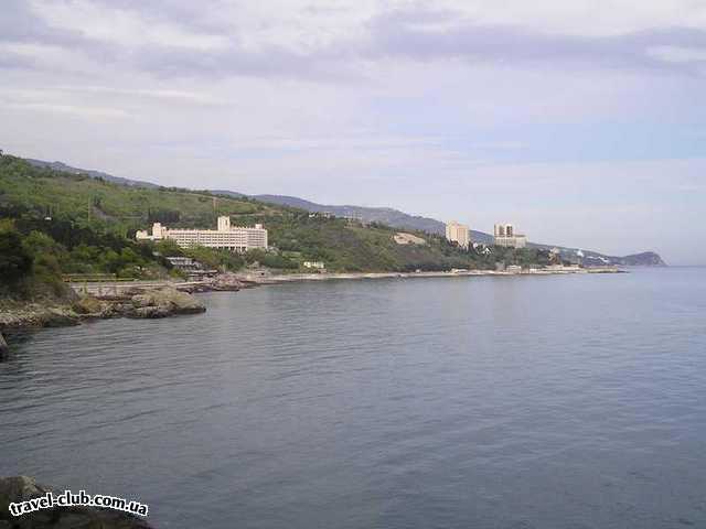  Украина  Крым  Воронцовский дворец  вид на берег со стороны дворца