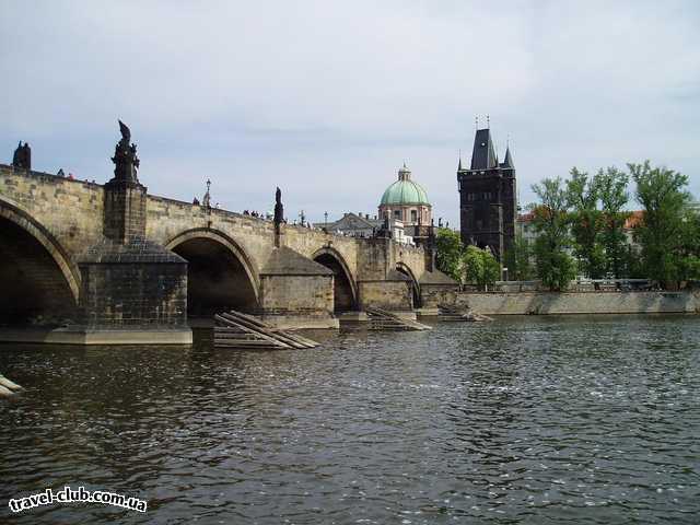  Чехия  Прага  AMBRA  Карлов мост. Вид с реки