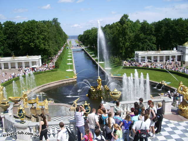  Россия  Ст.Петербург  Петергоф. Нижний парк. Большой каскад