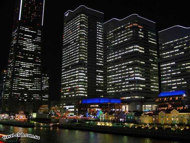  Япония  Yokohama  Йокогама ночью