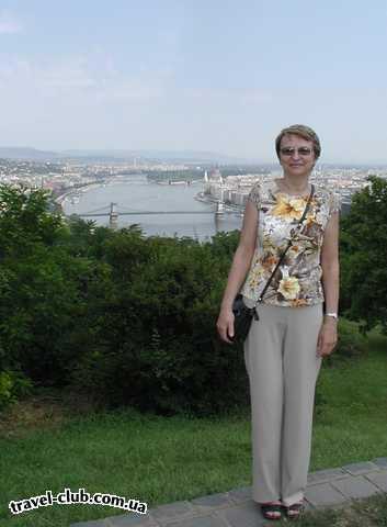  Венгрия  Будапешт  Argo  Вид на о.Маргит, Парламент и Цепной мост со смотровой п