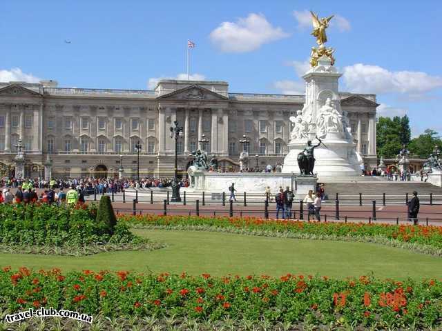  Англия  Лондон  Бэкингемский дворец - резиденция королевы
