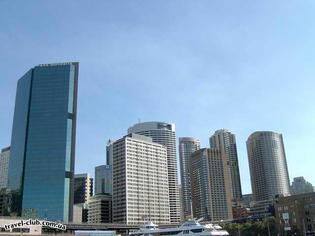  Австралия  Сидней  Деловой центр Сиднея со стороны залива.