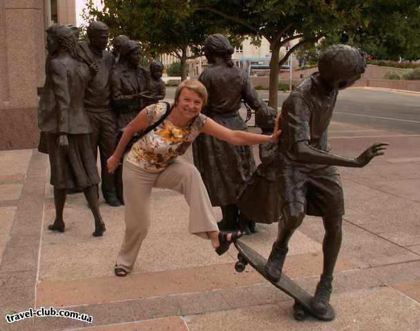  США  New Mexico  Альбукерк  Альбукерк, деловой район города Down Town, площадь Civic Plaza