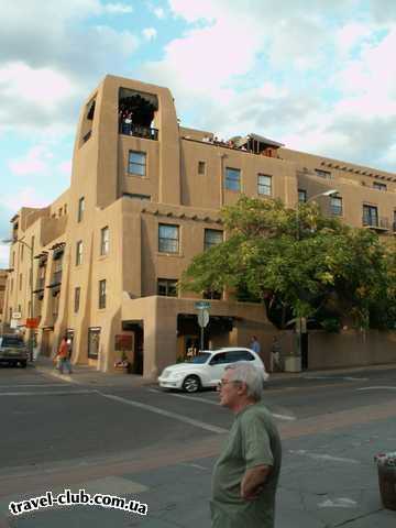  США  New Mexico  Альбукерк  Санта Фе. На улицах Old Town