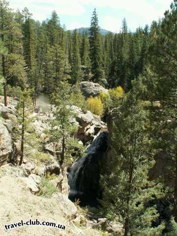  США  New Mexico  Jemez. Водопад Jemez Falls.