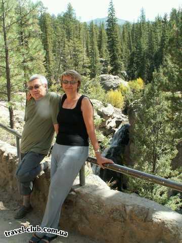  США  New Mexico  Jemez. Водопад Jemez Falls.