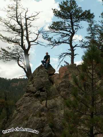  США  New Mexico  Jemez. Сижу на вершине как горный орел...