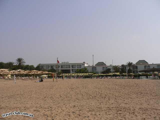  Марокко  Agadir Beach club  С пляжа на отель...