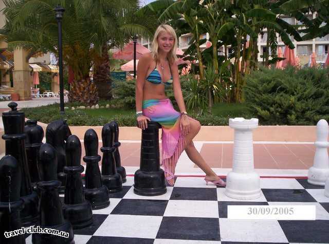  Турция  Сиде  Washington resort 5*  Такие большие шахматы!