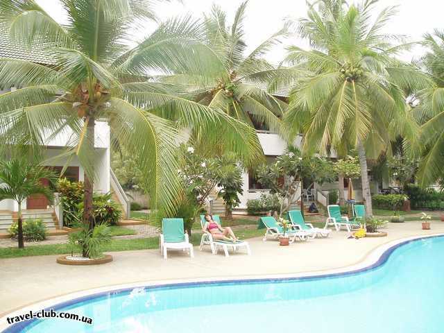  Таиланд  остров Самуи  Территория отеля "Фест Бангалоу" бассейн.