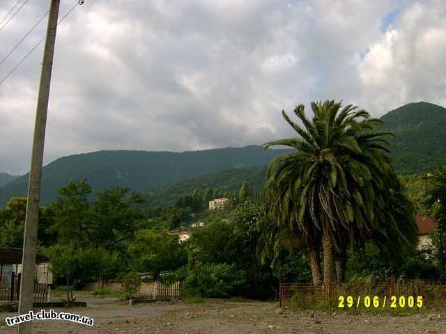  Абхазия  Гагра  Гагры. Вид на город с набережной