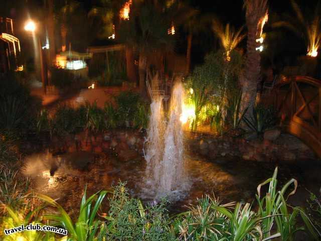  Египет  Шарм Эль Шейх  Hilton fayrouz 4*  фонтан около главного ресторана