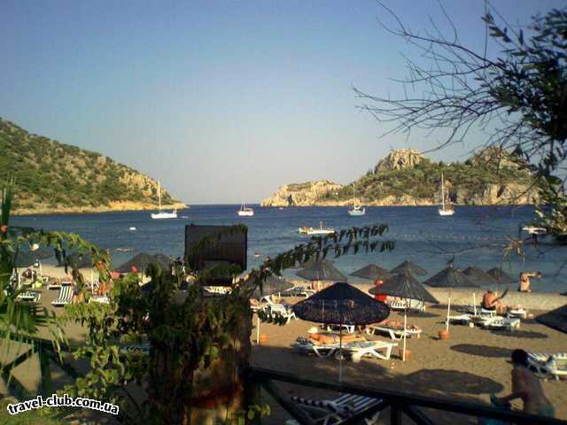  Турция  Мармарис  Club green platan 4*  пляж и вид на море