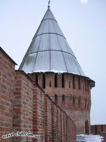  Россия  Смоленск  Смоленская крепость, стена и башни вокруг  города, стен