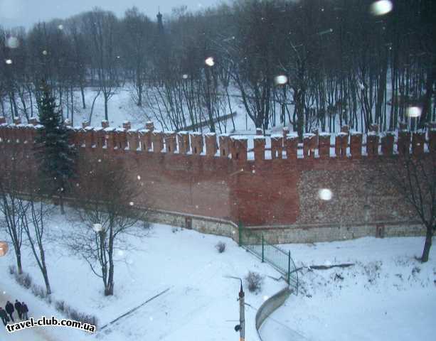  Россия  Смоленск  Вид на городскую стену с "Колеса обозрения" за 5 часов д