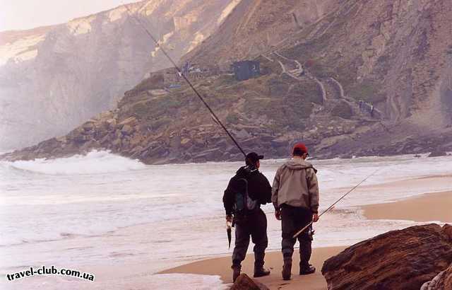  Испания  Бильбао  Атлантическое побережье под Бильбао. Рыбаки.