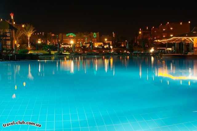  Египет  Шарм Эль Шейх  Calimera hauza beach resort 4*  Главный бассейн ночью