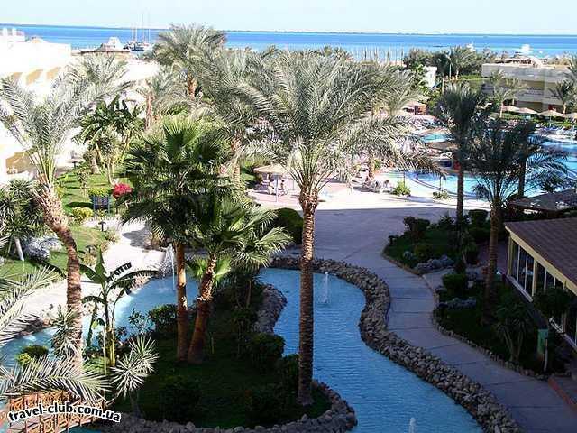  Египет  Хургада  Sultan beach 4*  Вид с балкона днем 2
