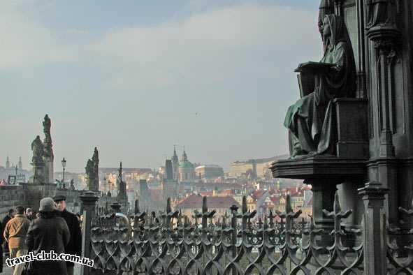  Чехия  Прага  Прага. Вид на Карлов мост