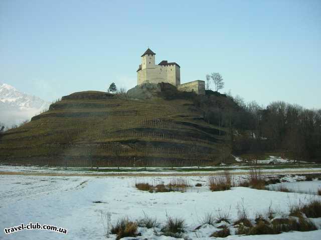  Лихтенштейн  Balzers, замок Gutenberg (13в).