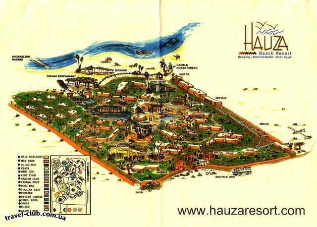  Египет  Шарм Эль Шейх  Hauza Beach Resort 4+ (Ex. Calimera)  Это схематичное изображение отеля выдается вместе с к