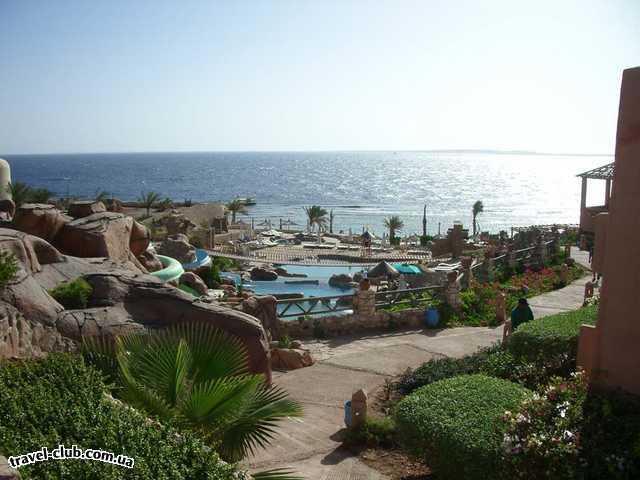  Египет  Шарм Эль Шейх  Hauza Beach Resort 4+ (Ex. Calimera)  Замечательный вид на бассеины и висячий мостик в центр