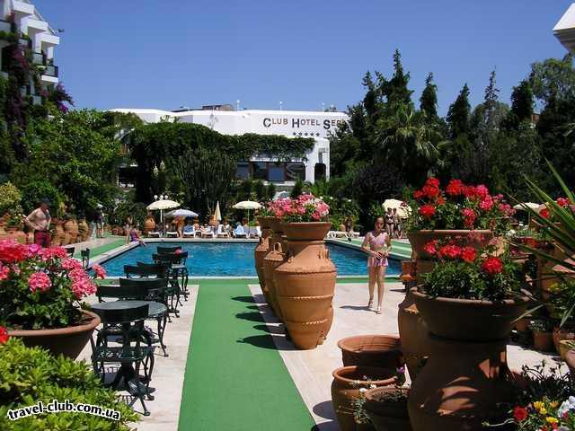  Турция  Анталия  Sera club hotel 5*  Вид на отель с моря