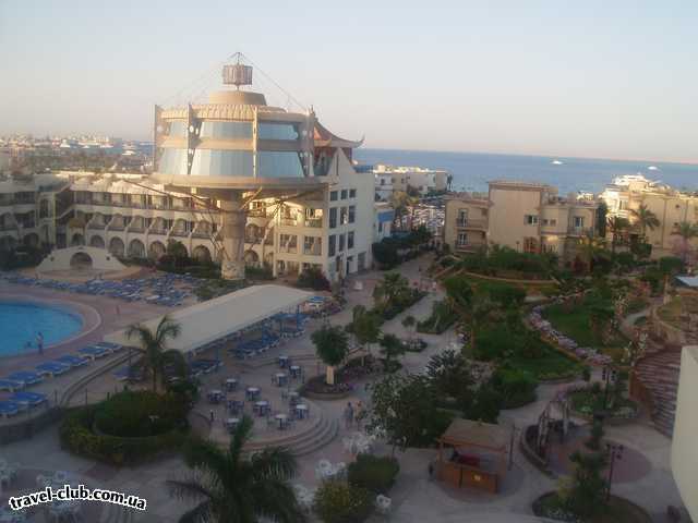  Египет  Хургада  Sea Gull 4*  Вид отеля с номера 4 этаж