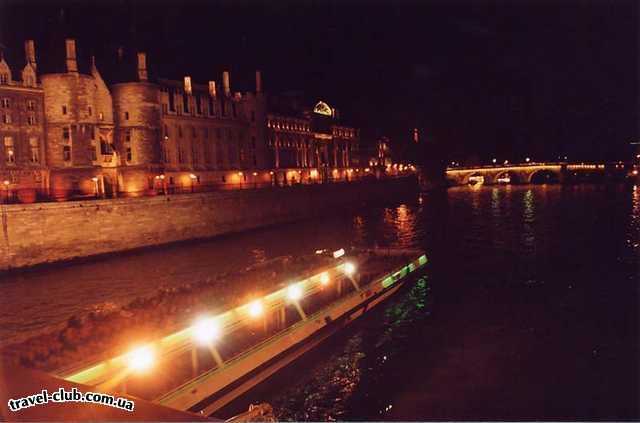  Франция  Париж  Ночная прогулка. Сена.