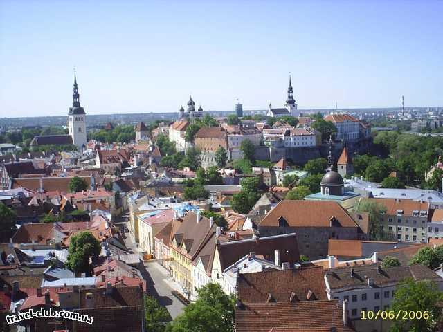  Эстония  Таллинн  Scane  панорама города