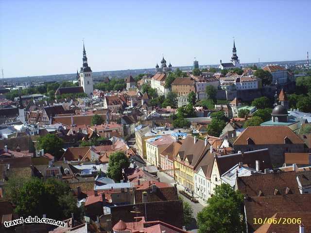  Эстония  Таллинн  Scane  панорама города