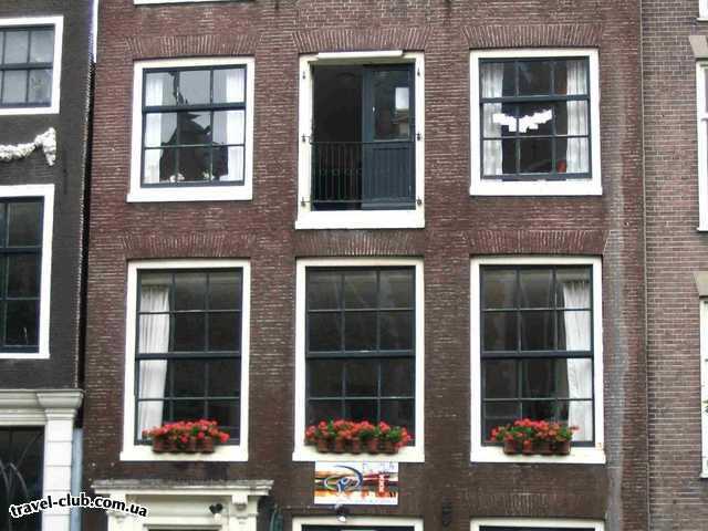  Голландия  Амстердам  окна дома
