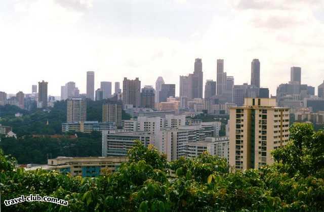  Сингапур  Вид на город с горы Фрайбер