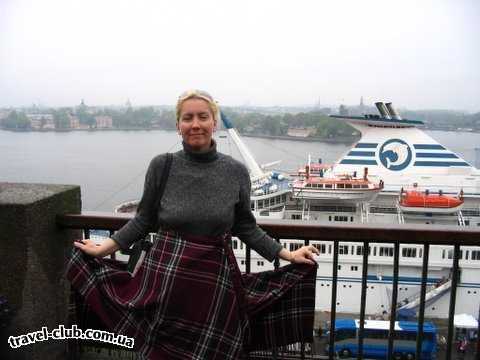  Швеция  Стокгольм  на набережной