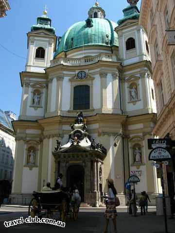  Австрия  Вена  Церковь св. Петра, построенная на основании обета в чес