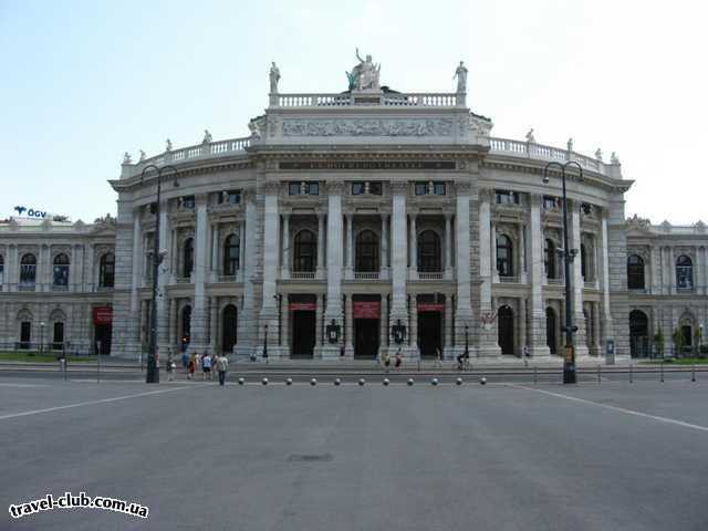  Австрия  Вена  Городской театр - Hofburgtheater 19 в.