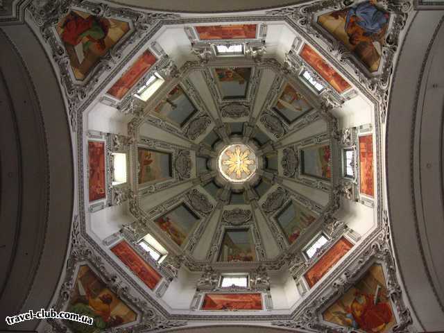  Австрия  Зальцбург  Купол Кафедрального собора (раннее барокко). 