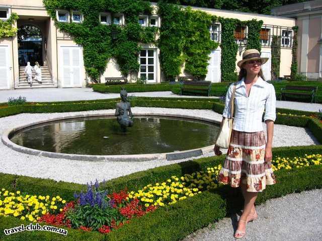  Австрия  Зальцбург  Парк дворца Мирабель, был спроектирован и разбит архит