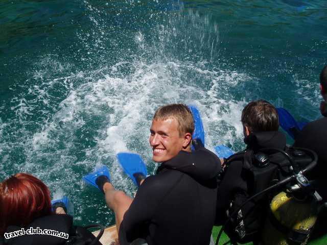  Турция  Экскурсии  Дайвинг  разминка перед спуском в морские глубина :)