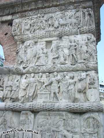  Греция  Халкидики  Poseidon 4* ( Sitonia )  Фессалоники, барельеф на триумфальной арке Галерия в ч