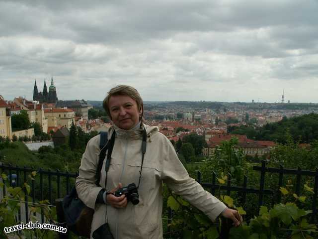  Чехия  Прага  Орлик  Прага: вид на город из Вышеграда