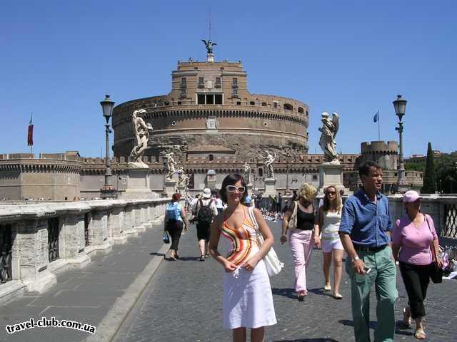  Италия  Замок Св. Ангела, бывшая тюрьма и папское убежище.130 г д