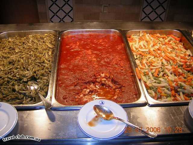  Тунис  Сусс  Melia El Mouradi Palace 5*  с столовой еда однообразная: бобы, стручки и овощная см