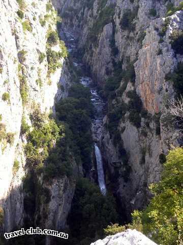  Хорватия  макарская ривьера, курорт башка вода  водопад на цетине